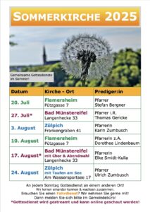 Plakat Sommerkirche 2025